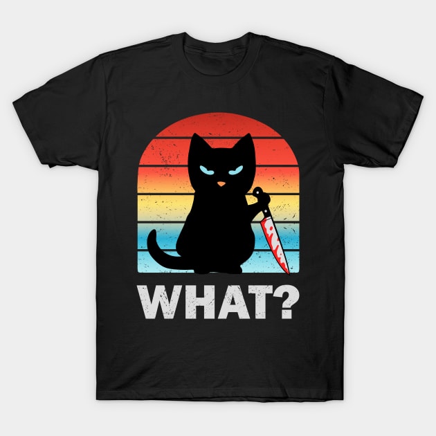 What? Knife cat. T-Shirt by Yolanda84